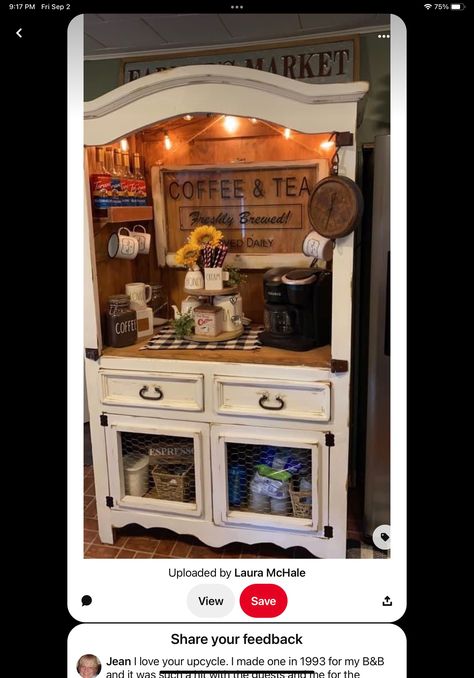 Coffee Bar In Kitchen, Coffee Bar Ideas Kitchen, Kaffe Station, Bar In Kitchen, Coffee Bar Ideas Kitchen Counter, Coffee Bar Station, Coffee Bar Ideas, Diy Coffee Bar, Farmhouse Coffee Bar