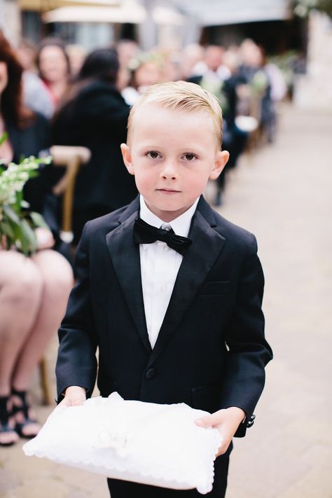 Ring Bearer Outfit Black Tie, Classic Ring Bearer Outfit, Ring Bearer Outfit Black, Ring Bearer Tux, Swan Lake Wedding, Ring Bearer Suit, Thick Gold Band, Thick Gold Ring, Beaded Stacking Rings