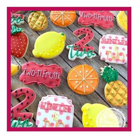 What is your favorite fruit to enjoy in the summer time? There is something so perfect about cold watermelon on a hot day!  .  .  .  .  .  #birthdaycookies #tootiefruiti #fruitcookies #twotifruiti Tutti Fruity Party, Twotti Fruity, Tutti Frutti Birthday Party, Fruit Birthday Party, 2nd Birthday Party For Girl, Fruit Birthday, Feeling Thankful, Second Birthday Ideas, Watermelon Birthday