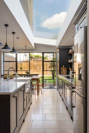 IMAGE FROM: These three rooms Side Return Kitchen Extensions, Villa Ideas, Kitchen Diner Extension, Extension Plans, House Extension Plans, Open Plan Kitchen Dining Living, Open Plan Kitchen Diner, Desain Pantry, Side Return