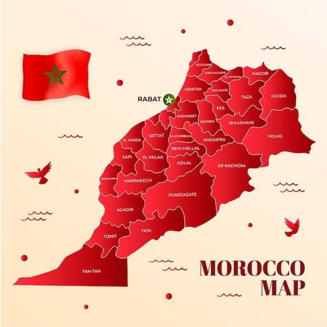 Vector gradient morocco map illustration | Premium Vector #Freepik #vector #country #destination #map #country-map Morocco Map, Vector Gradient, Map Illustration, Free Business Card Mockup, Country Maps, Business Card Maker, Flyer Maker, Illustrated Map, Poster Maker