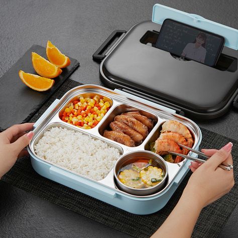 School Lunch Box Containers, Bento Lunch Box Ideas For Adults, Lunch Box Aesthetic, Lunch Box Ideas For Adults, Lunch Box Design, Lunch Box Ideas For Kids, Korean Lunch Box, Tiffin Lunch Box, Kotak Bento