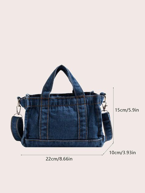 Diy Jean Bag, Jean Diy, Mochila Jeans, Denim Handbags, Denim Shoulder Bags, Denim Tote Bags, Fashion Tote Bag, Denim Chic, Couture Mode