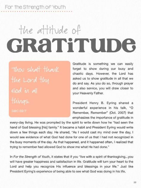 Lds Thankful Quotes, Young Women Gratitude Activity, Importance Of Gratitude, Relief Society Gratitude Activity, Lds Quotes On Gratitude, Gratitude Quotes Lds, Gratitude Stories, Lds Spiritual Thought, Gratitude Ideas