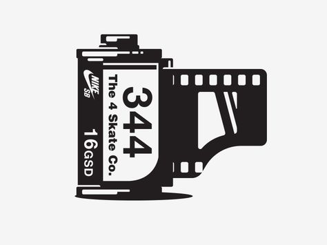 Illustration by Kendrick Kidd #Design Popular #Dribbble #shots Photographer Stickers, Acab Tattoo, Film Canister, Camera Tattoo, Camera Logo, Gadgets Technology Awesome, Tattoo Design Drawings, 로고 디자인, Graphic Design Posters