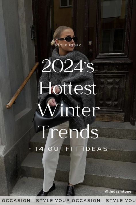 Looking for the best women’s winter fashion trends for 2024? We’re sharing the top winter trends and styling tips for cold weather, as well as 15+ chic and classy winter outfit ideas for women. Whether you’re looking for casual, trendy, or stylish winter outfits for 2024, we have you covered with this best col winter fits. Winter style women, cute winter outfits Affordable Winter Outfits, Winter Fashion Trends, Winter Wardrobe Essentials, Classy Winter Outfits, Cozy Fall Outfits, Winter Outfit Ideas, Stylish Winter Outfits, Trendy Outfits Winter, Winter Outfits Cold