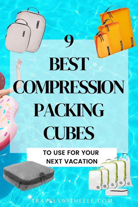 Compression Packing Cubes Clothes For Travel, Best Packing Cubes, Organize Clothes, Excess Baggage, Getting Ready To Move, Travel Cubes, Packing Cubes, Budgeting Tips, Travel Light