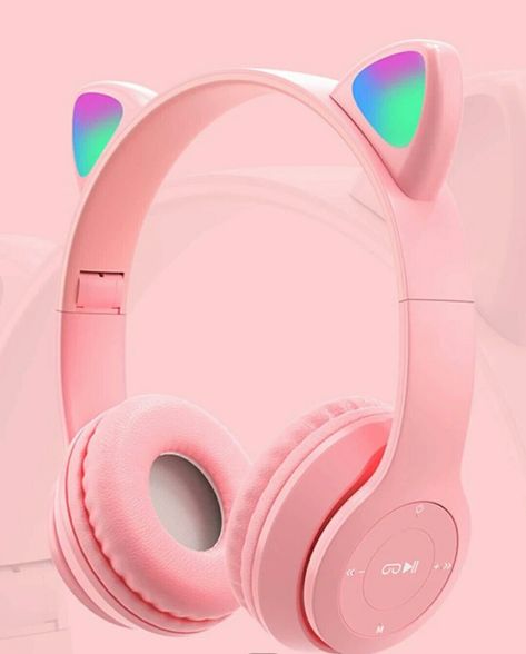 Led Glow Lights, Music Headphones, Headphone With Mic, Wired Headphones, Sports Headphones, Stereo Headphones, Cat Ear, Bluetooth Headphones Wireless, Wireless Headset