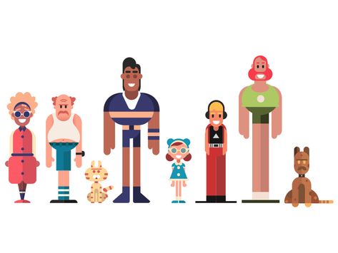 Characters flat by Diego Jardim on Dribbble Flat Character Design, Character Design Vector, Storyboard Examples, Flat Character, Car Animation, Storyboard Ideas, Storyboard Illustration, Animation Storyboard, The Artist Movie