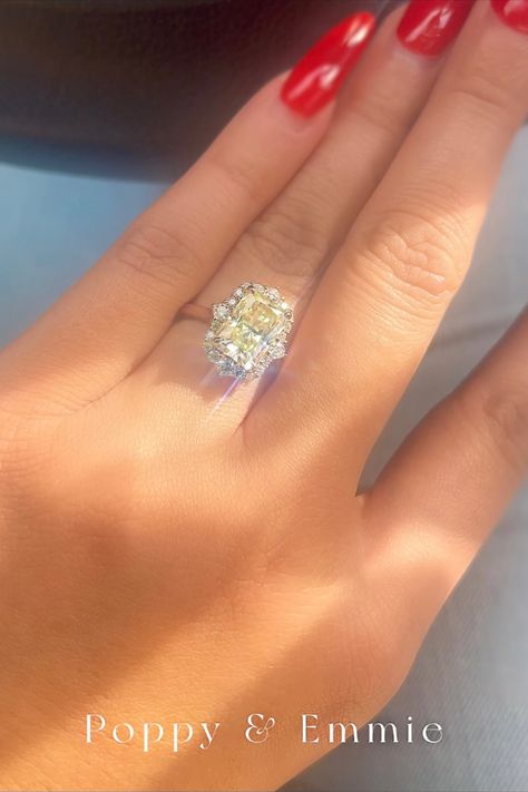 Vintage-inspired 3.5 Radiant Cut Moissanite with a graduated halo engagement ring is the perfect gift for your special someone. Vintage Inspired Engagement Rings, Dwayne The Rock, Special Someone, Radiant Cut, Your Special, Halo Engagement Ring, Halo Engagement, Halo, Vintage Inspired