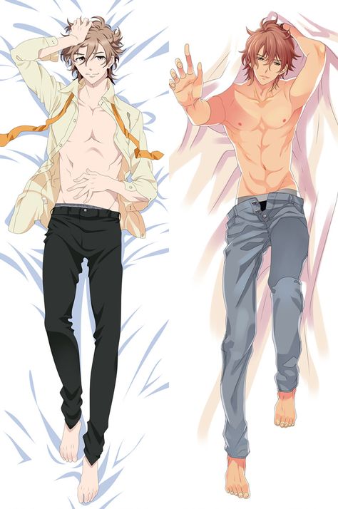 Brothers Conflict Futo, Cartoon Brothers, Body Pillow Anime, Pillow Drawing, Hugging Pillow, Brothers Conflict, Anime Body, Camp Buddy, Anime Guys Shirtless