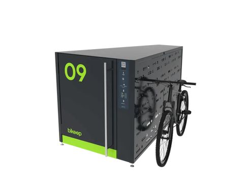 Smart Bike Lockers for outdoor, commercial and public use | Bikeep Bike Box Storage, Outdoor Bicycle Storage, Bike Locker, Bike Box, Swipe Card, Bicycle Storage, Bike Parking, Bike Rental, Box Storage