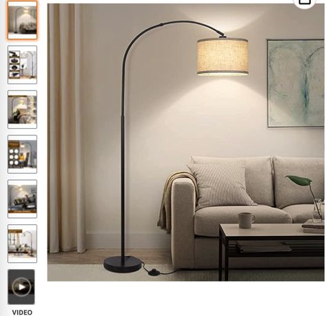 Overhanging Floor Lamp, Standing Lamp Living Room, Modern Arc Floor Lamp, Curved Floor Lamp, Floor Lamps For Living Room, Modern Standing Lamps, Arch Lamp, Lamp Office, Modern Hanging Lights