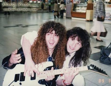 Marty Friedman and Jason Becker 80s Rock Aesthetic, Nick Menza, Marty Friedman, Best Guitar, Best Guitarist, Guitar Hero, Heavy Metal Bands, Rock Legends, Thrash Metal