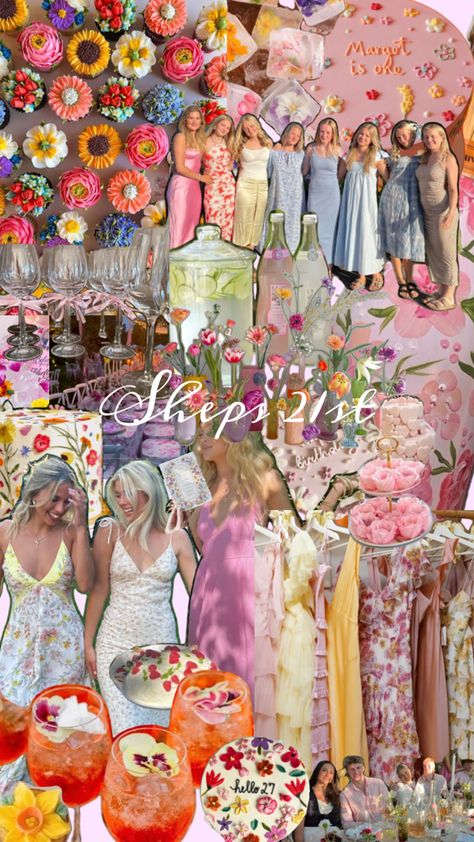 Sheps 21st mood board Hens Party Themes, Dream Wedding Decorations, Eat Pizza, 17th Birthday, Hen Do, Floral Bridal, 18th Birthday, Hen Party, 21st Birthday