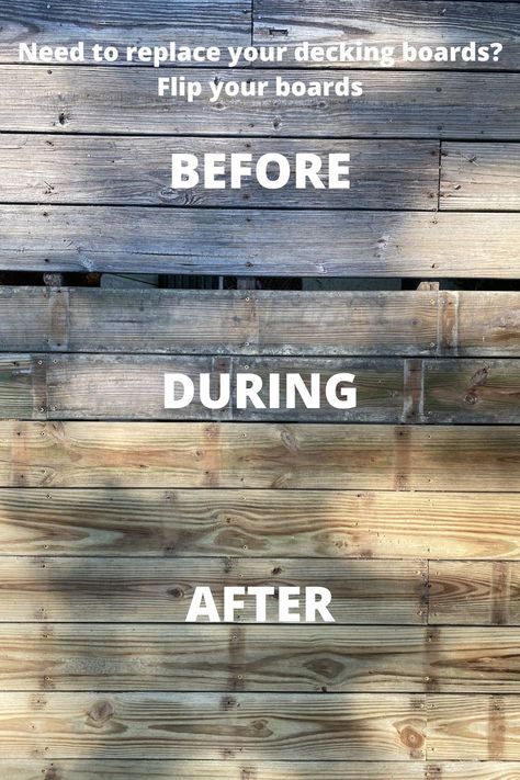 Updating Your Deck: Flipping Boards for a Budget-Friendly Refresh - DIY Home Improvement Blog Deck On A Budget, Deck Sealer, Deck Restoration, Decking Boards, Diy Backyard Patio, Cheap Ideas, Side Deck, Front Deck, Diy Deck