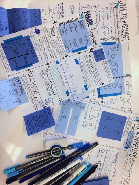 Blue Student Aesthetic, Blue Chemistry Aesthetic, Study Motivation Blue, Blue Study Aesthetic, Notes Inspo, College Notes, Aesthetic Notes, School Organization Notes, Study Organization