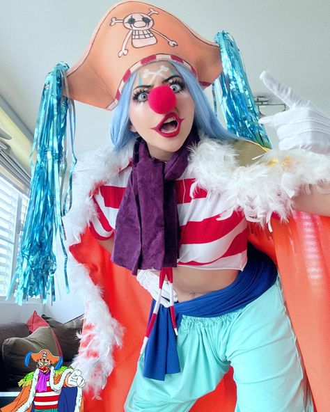 Buggy The Clown Anime, Buggy The Clown Cosplay, Buggy Cosplay, Buggy One Piece, Buggy The Clown, Clown Cosplay, Anime For Life, Cosplay Cute, One Piece Cosplay