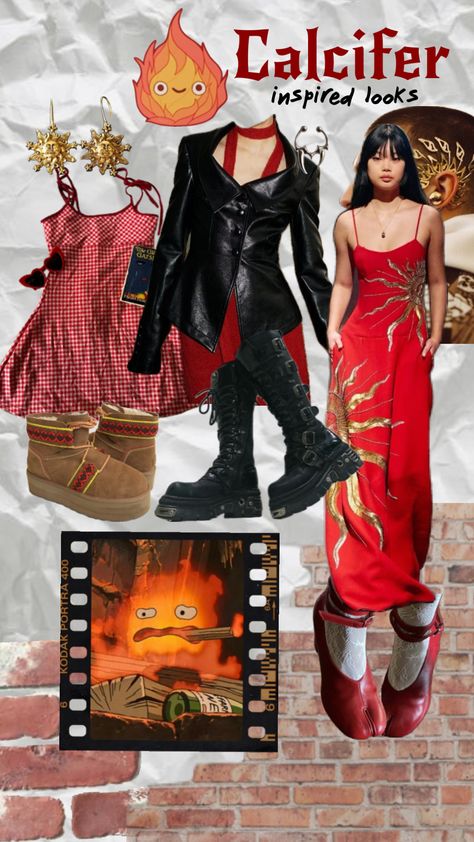 calcified inspired outfits! #calcifer #howlsmovingcastle #howlpendragon #outfitinspo #outfitinspiration #outfitideas #highfashion #casualoutfit #vintage #summeroutfit #winteroutfit #redoutfit #redoutfitinspo Kodak Portra, Howls Moving Castle, Red Outfit, Inspired Outfits, High Fashion, Winter Outfits, Outfit Inspirations, Summer Outfits, Casual Outfits