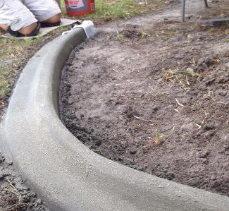 Concrete Edging, Concrete Curbing, Pavers Diy, Landscape Curbing, Yard Drainage, Garden Stairs, Tarpon Springs, Landscape Edging, Concrete Projects