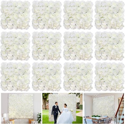 Amazon.com: RIDDSEE Flower Wall Panels for Backdrop -12pcs 15''*15'' Black Rose Wall Artificial Hydrangea Floral Panels Halloween Thanksgiving Decor for Photography Home Wedding Party Event Wall Decor : Home & Kitchen Wedding Party Centerpieces, Peony Fabric, Diy Wedding Backdrop, Flower Wall Backdrop, Flower Panels, Wedding Wall, Rose Wall, Fake Flower, Floral Backdrop