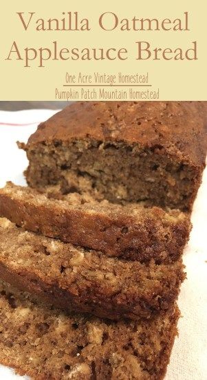 Oatmeal Applesauce Bread, Vanilla Oatmeal, Applesauce Bread, Authentic Mexican Recipes, Breakfast Sides, Oatmeal Bread, Cloud Bread, Dessert Aux Fruits, Apple Bread