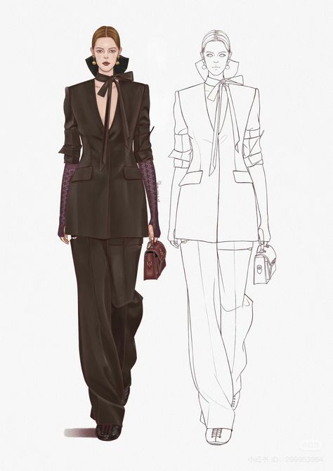 Fashion Model Sketch Illustration, Fashion Design Outfits, Fashion Figure Templates, Fashion Model Sketch, Fashion Dream Job, Fashion Illustration Tutorial, Fashion Design Template, Fashion Model Poses, Dress Design Drawing