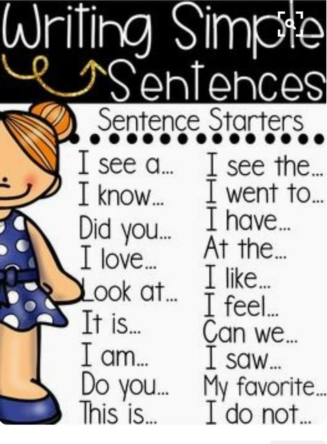 Writing Simple Sentences, Writing Center Kindergarten, Writing Time, Writing Station, 2nd Grade Writing, 1st Grade Writing, First Grade Writing, School Writing, Sentence Starters