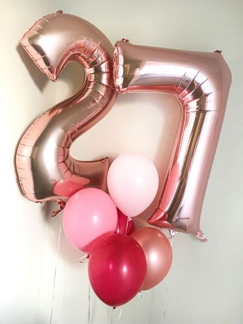 27 Balloons Number, Hello 27 Birthday, 27 Th Birthday, 27th Birthday Decorations, 27 Birthday, Happy 27th Birthday, Happy Birthday To Me Quotes, Birthday 27, Birthday Girl Quotes