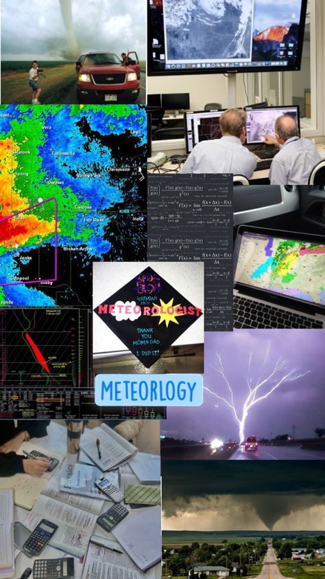 #meteorology #meteorologist #weather #calculus #physics Meteorology Aesthetic, College Vision Board, Weather Science, My Future Job, Storm Chasing, Physics And Mathematics, Future Jobs, College Study, Weather And Climate