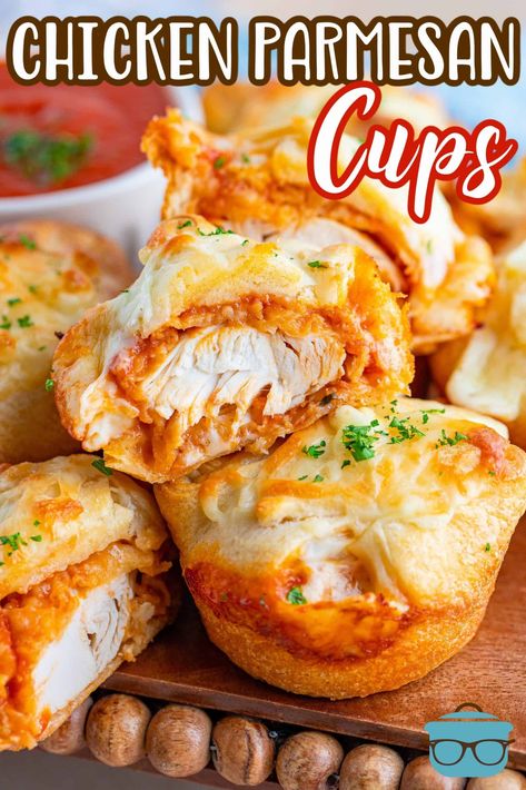 Fast And Easy Dinner, Parmesan Cups, Muffin Cups Recipes, Easy Chicken Parmesan, Country Cook, Muffin Tin Recipes, Easy Dinner Recipe, The Country Cook, Country Cooking