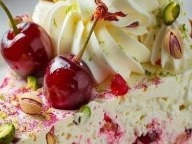 Luscious Lemon-Lime Cherry Pistachio Cheesecake: A Citrus Lover’s Dream Dessert - NewsBreak Cherry Pistachio Cheesecake, Cherry Pistachio, Fudge Cake Recipe, Dream Dessert, Pistachio Cheesecake, Mousse Cake Recipe, Pistachio Cookies, Fudge Frosting, Pecan Pie Bars