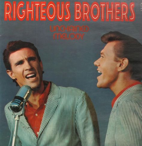 (1990 best selling single) Unchained Melody - The Righteous Brothers (Verve/Polydor) No. 1 http://www.officialcharts.com/chart-news/the-biggest-song-of-every-year-revealed__13409/ Righteous Brothers Unchained Melody, Bobby Hatfield, The Righteous Brothers, Righteous Brothers, Vera Lynn, Brothers Art, Unchained Melody, Classic Rock And Roll, Record Sleeve