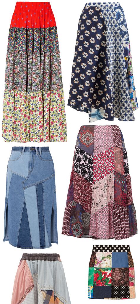 Scrap Fabric Clothing Ideas, Patchwork Clothing Scrap Fabric, Recycle Fabric Ideas, Scrap Fabric Crafts Sewing Patterns, Diy Skirt Ideas, Sewing Ideas With Scraps, Scrap Fabric Patchwork, Upcycle Scrap Fabric, Scrap Skirt Diy