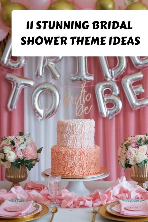 11 Stunning Bridal Shower Theme Ideas Bougie Bridal Shower Ideas, From Miss To Mrs Bridal Shower Theme, Spring Themed Bridal Shower Ideas, Pink Theme Bridal Shower Ideas, Pink Themed Bridal Shower Ideas, Bridal Shower At Work, At Home Bridal Shower Ideas, Fun Bridal Shower Themes, Elegant Bridal Shower Ideas