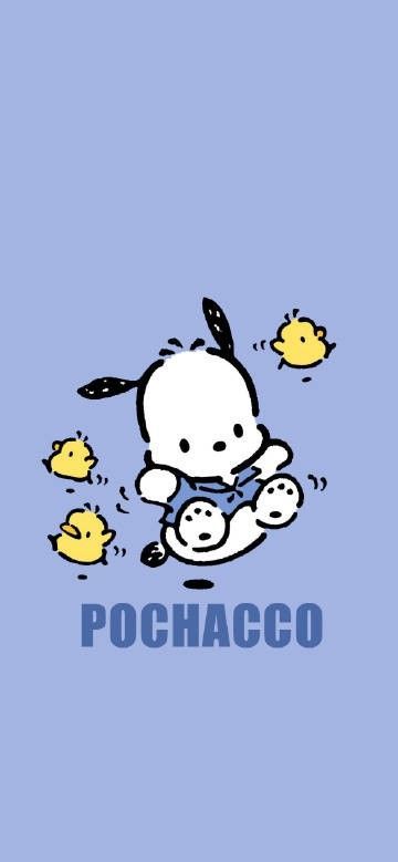 Pochacco Lockscreen, Wallpaper Sanrio, Baby Blue Wallpaper, Girly Wallpaper, Wallpaper Iphone Boho, Cute Wallpapers For Ipad, Snoopy Wallpaper, Blue Anime, Sanrio Wallpaper