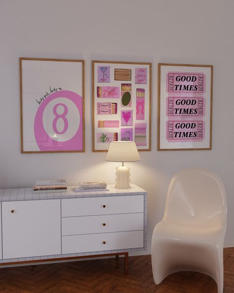 Introducing the "Set of 3 Pink Retro Trendy Prints" - a stylish collection of pink  posters perfect for adding a touch of retro and coquette charm to any space. This set includes a matchbox print, a vintage matchbook wall art, and a retro ticket print, making it ideal for preppy wall decor. Perfect for retro bar cart setups, these unique prints enhance your living room, bedroom, kitchen, bathroom, entryway, home office, or dorm room with a chic and nostalgic vibe. Elevate your decor with this fashionable and eye-catching art set, designed to bring a sophisticated retro flair to your home. This is an instant downloadable piece of wall art. Feel free to print directly from home or at your local print shop as many times as you would like!  Printable art is an affordable and sustainable altern Apartment Prints, Retro Ticket, Preppy Wall Decor, Pink Tickets, Retro Bar Cart, Green Aura, That Girl, Girl Apartment, Wall Decor Retro