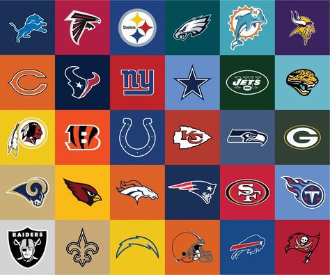 Football Teams Logo, Nfl Football Logos, Nfl Team Colors, 32 Nfl Teams, Football Team Logo, Football Ideas, Baseball Teams Logo, Football Decor, Godly Play