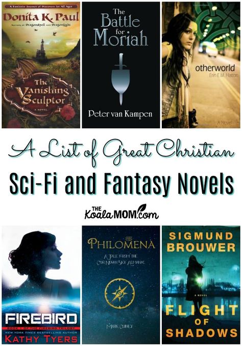 A list of Christian sci-fi novels and Christian fantasy novels, ranging from debut, self-published novels to best-selling novels by popular authors. Christian Fantasy Books, Christian Novels, Christian Book Recommendations, Christian Literature, Church Library, The Fountainhead, 4 Hour Work Week, Morgan Brown, Tim Ferris