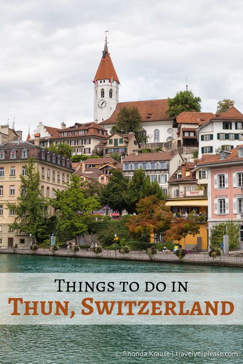 Things to Do in Thun, Switzerland- Gateway to the Bernese Oberland (travelyesplease.com) | #Switzerland #Thun #LakeThun #Europe #travel Switzerland Travel Summer, Blausee Switzerland, The World Wallpaper, Swiss Summer, Thun Switzerland, Lake Thun, Switzerland Photography, Switzerland Itinerary, Switzerland Vacation