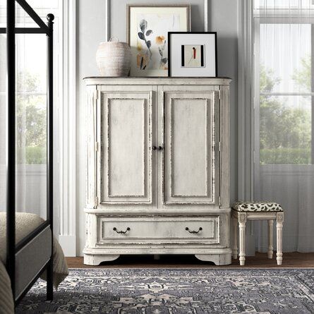 Tv Armoire, Door Chest, Wood Armoire, Kelly Clarkson Home, Bedroom Armoire, Liberty Furniture, White Doors, Kelly Clarkson, Farmhouse Bedroom