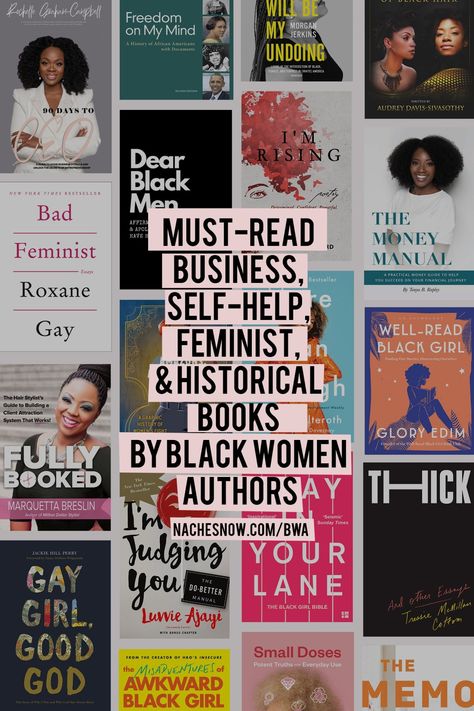 Self Growth Books For Black Women, Books By Women Authors, Top Books To Read For Black Women, Self Love Books For Black Women, Good Books For Black Women, Good Reads For Black Women, Books By Black Women, Books To Read For Black Women, Self Help Books For Black Women