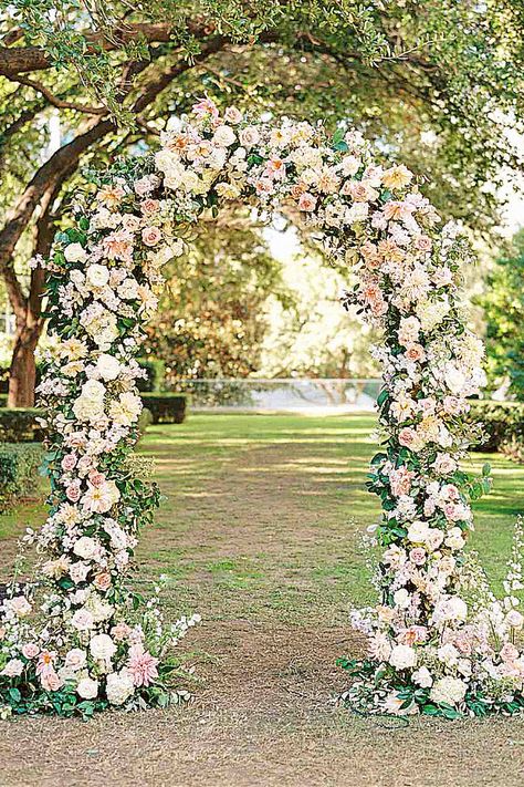 The stunning floral arch looks perfect a stunning addition for a romantic look. Treasure this stunning wedding arch into your dream wedding ideas.##floralweddingarch #bridalideas #weddingdecor. Flower Arch Ideas, Wedding Archways, Dream Wedding Ideas, Flower Arches, Wedding Archway, Arch Ideas, Bridal Party Attire, Flower Arch, Wedding Arches