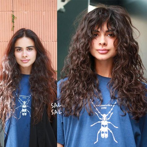 Hair Shag, Long Curly Haircuts, Curly Hair Trends, Natural Curly Hair Cuts, Curly Hair Photos, Wedding Spain, Haircuts For Wavy Hair, Haircuts For Curly Hair, Curly Hair Inspiration