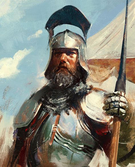 Arte Viking, Greg Rutkowski, Knight Art, Wow Art, Art Website, Medieval Fantasy, Character Portraits, Fantasy World, Fantasy Character Design