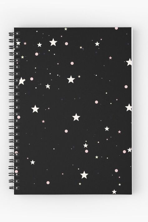 Black Diary Cover Ideas, Astronomical Aesthetic, School Journaling, Black Journal, Black Journals, Cute Diary, Black Owl, Notebook Cover Design, Diary Covers