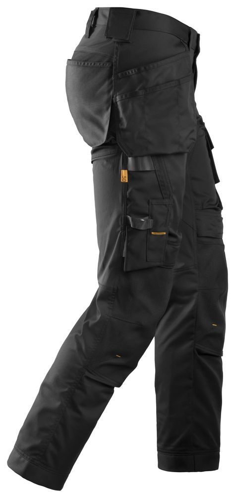 Stretch Trousers Holster Pockets | Snickers Workwear Snickers Workwear, Tool Holders, Work Trousers, Slim Fit Trousers, 4 Way Stretch Fabric, Everyday Carry, Work Pants, Slim Legs, Canada Goose Jackets