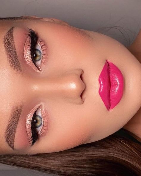 🎀 pink 🎀 💕Follow for more beauty content: @allyabeauty 💕 . . . . . 💕Follow for more beauty content: @allyabeauty 💕 #makeup #makeupideas #cosmetics #eyemakeup #lashes #beauty #instabeauty #hairstyle #eyeshadow #makeuptutorial #lipstick #makeupoftheday #maquillaje #makeuplook #beautytips #makeupshort #beautyshorts #instadaily #haircsre #skincare #instamakeup #hairtutorial #nudemakeup #easymakeup #makeupvideo #beautyproducts #bridalmakeup #life #modeling Thanksgiving Makeup Look, Pink Dress Makeup, Fuchsia Outfit, Thanksgiving Makeup Looks, Makeup Look Ideas, Pink Lipstick Makeup, Glam Ideas, Makeup Looks To Try, Thanksgiving Makeup