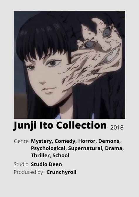 Junji Ito Collection Tomie Horror, Junji Ito Tomie, X Poster, Horror Anime, Japanese Animated Movies, Anime Suggestions, Film Posters Minimalist, Animes To Watch, Anime Printables