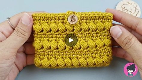 How to crochet cardholder | Crochet Ideas! Crochet Cardholder Super Cute Stitches 😍 #handmade #diy #crochet | By ViVi Berry Crochet | Facebook Crocheted Credit Card Holder, Crochet Cardholder, Cute Stitch, Ideas Crochet, How To Crochet, Credit Card Holder, Diy Crochet, Crochet Ideas, Berry